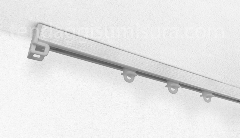 binario Alluminio tenda a onda 10 mm.