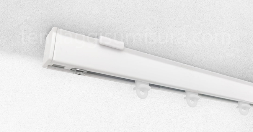 EverTrack 25 Clip Per Tende A Doppia Ruota Con Gancio In Acciaio Inox | Adatte Per Binario A Soffitto | Per Tendaggi Senza Occhielli | Misura 6,5x1,2 Cm