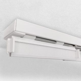 binario tenda a pannelli bianco
