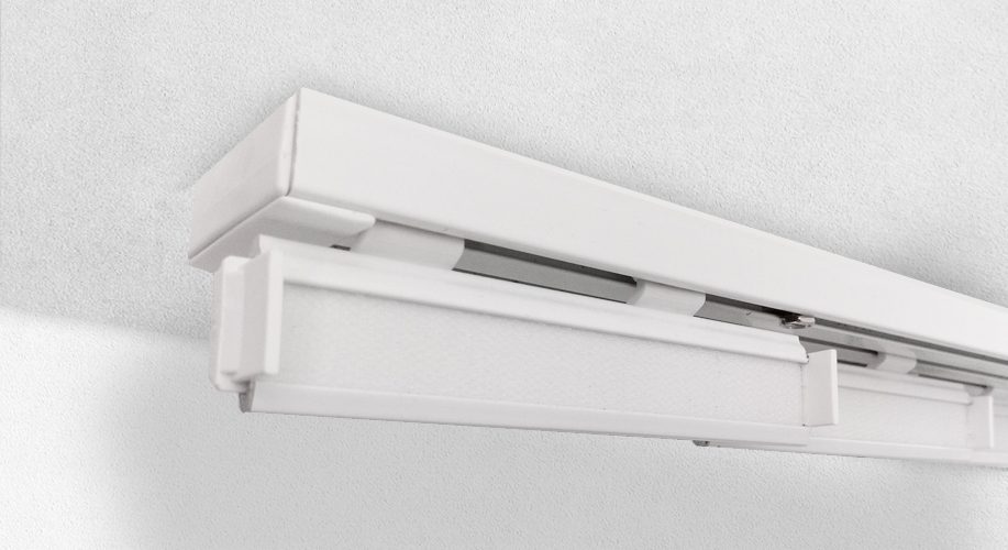 binario tenda a pannelli bianco