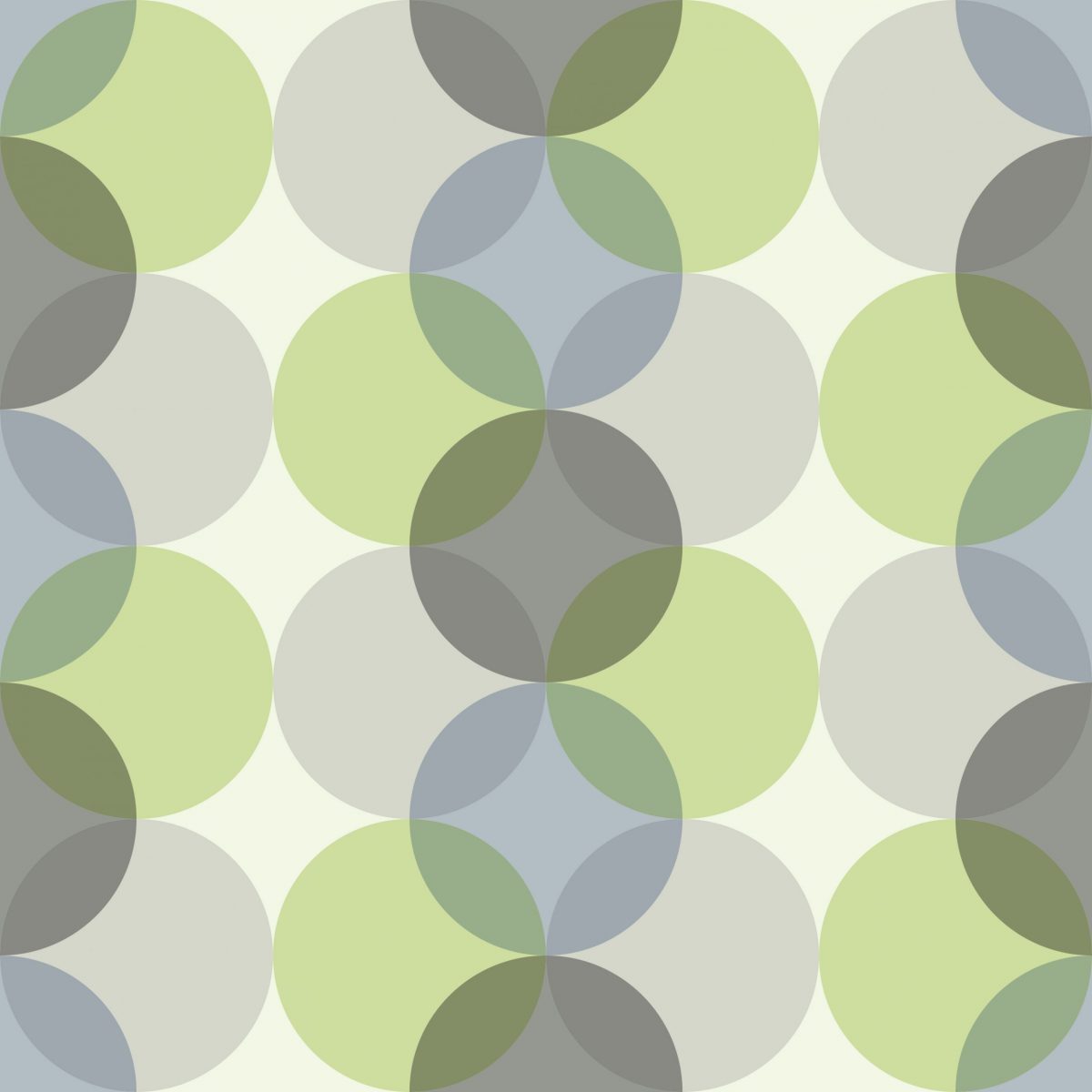 vintage cerchi grigio verde mela