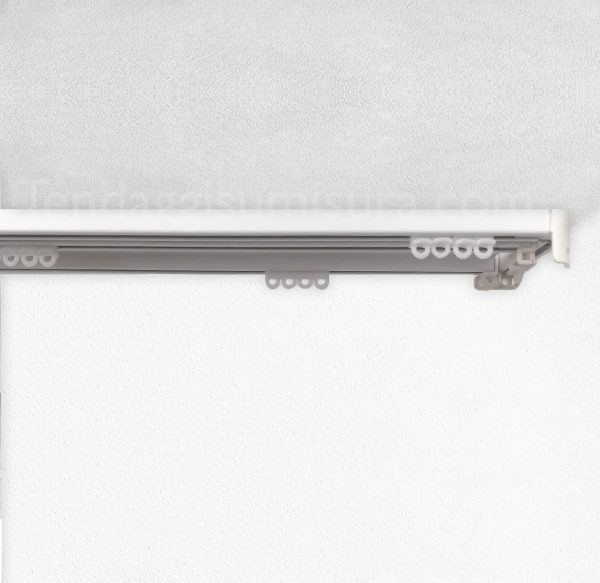 binario doppia tenda soffitto su misura