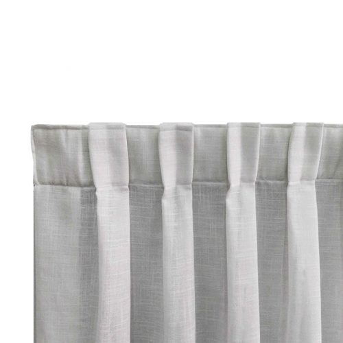 Warm Home Designs Set Sciarpe Per Finestre 2 Pezzi - Bianco E Nero - 140 X 730 Cm - Tulle Trasparente Per Tende E Decorazioni