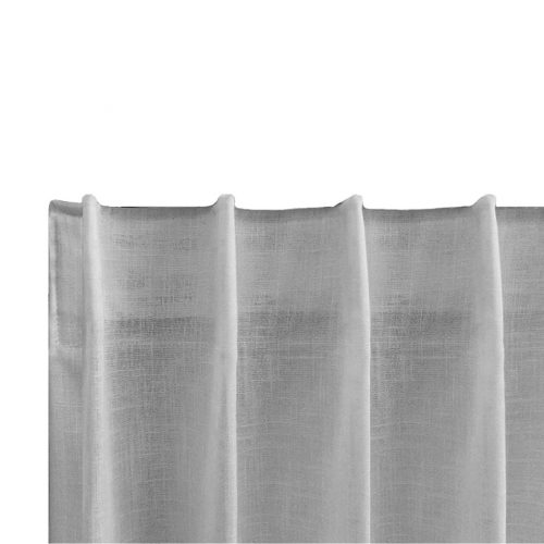 LINUM - Tenda con fettuccia arriccia Grigio 200X300