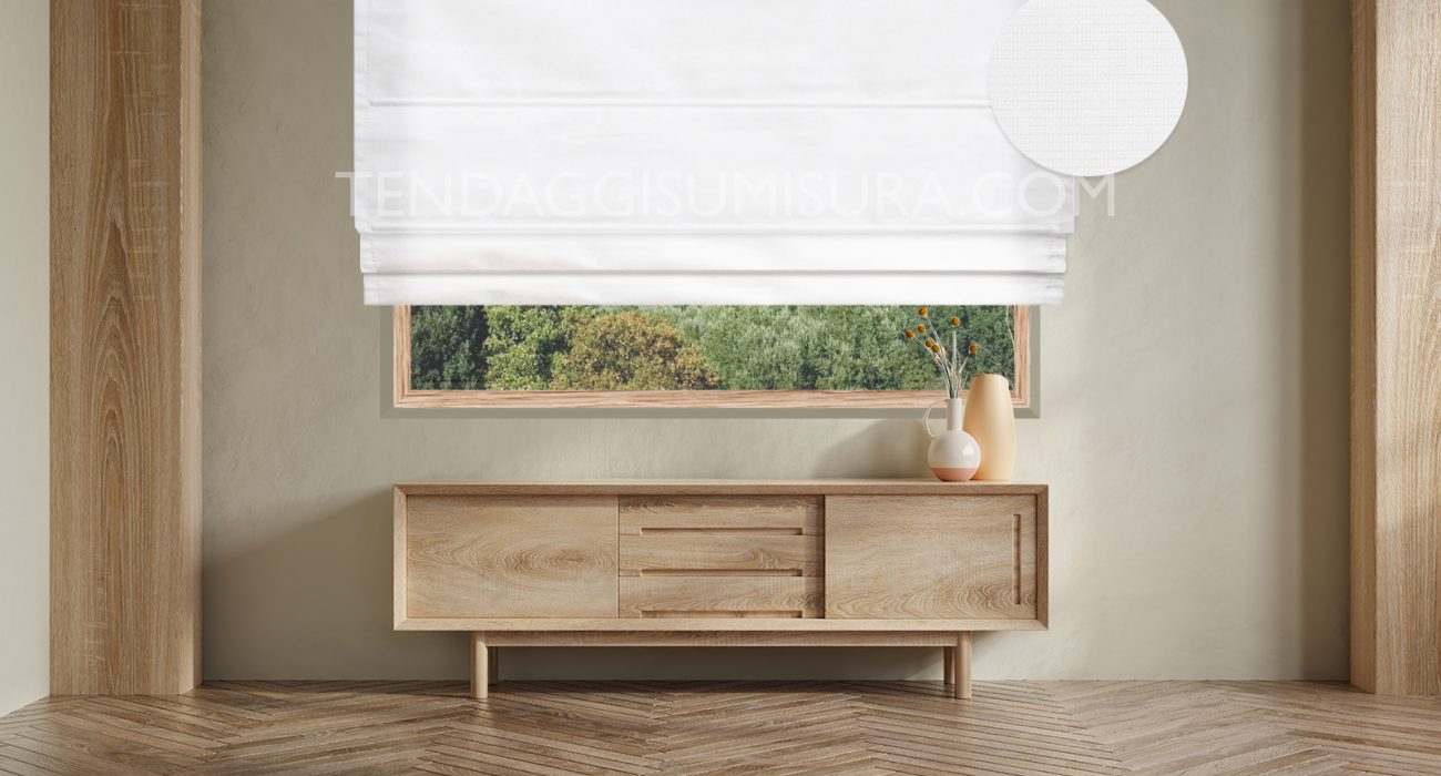 ESLIR Tenda A Pacchetto Bianca In Voile Con Velcro – Ricamata A Onde, Trasparente, 140x140 Cm, Per Cucina E Soggiorno
