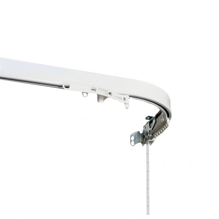 Binario Per Tende Curvo Flessibile In Alluminio | 250cm/8.2FT | Scorrevole Silenzioso | Per Doccia, Camper, Finestre A Bovindo - 3
