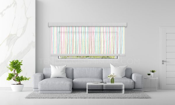 tende a rullo design su misura colorate