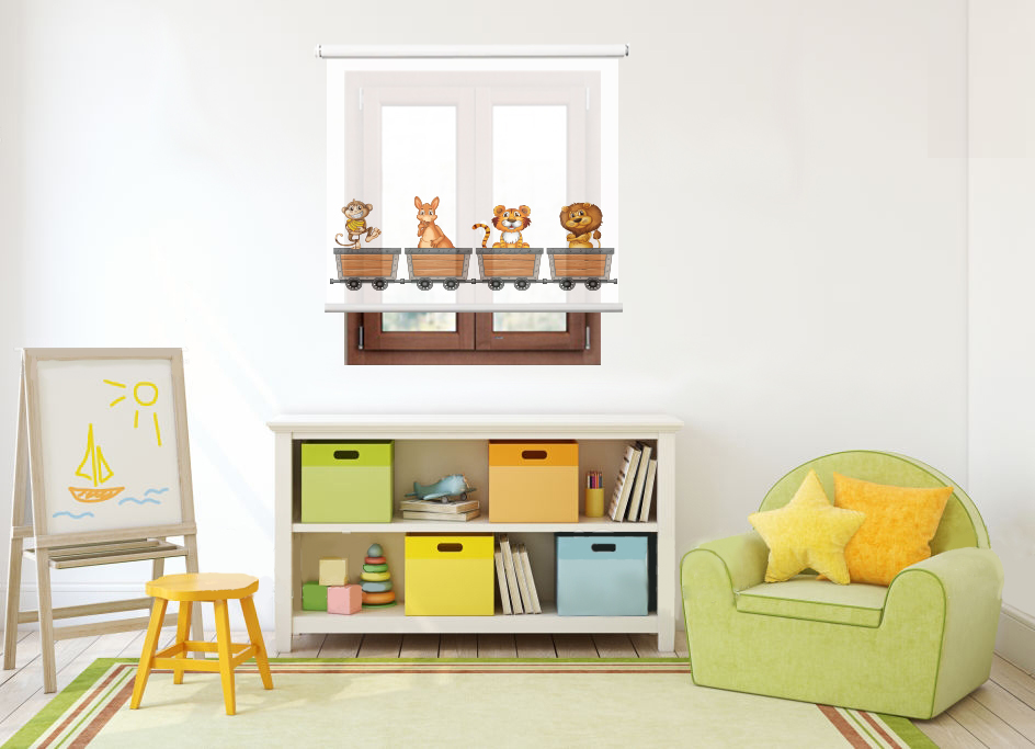 Tende Oscuranti Con Stampa Cucciolo – 2 Pannelli 66x90 Pollici – Per Cameretta Bambini – Morbido Velluto