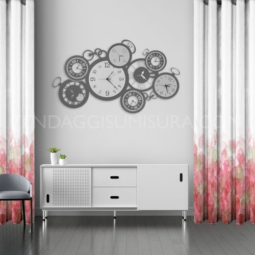 Tende A Doppio Strato Amidoudou Con Mantovana – Ricamo Fiori 3D – Rosa – 167x213 Cm – Per Soggiorno E Camera Da Letto