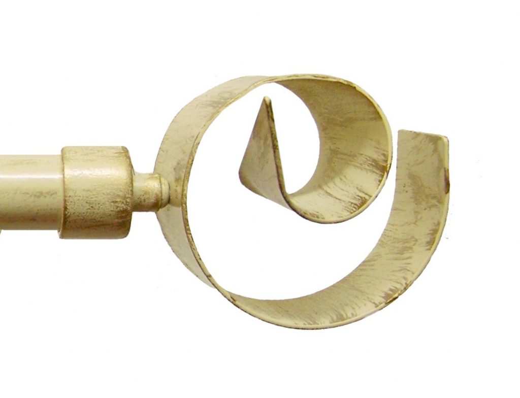 Terminale Per Bastone Tenda Basic Cristal 2 - Acciaio Inox, Diametro 20 Mm, Misura 55x25 Mm, Finitura Satinata