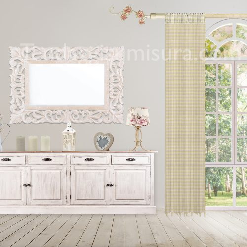 tende shabby scozzesi gialle blanc mariclo