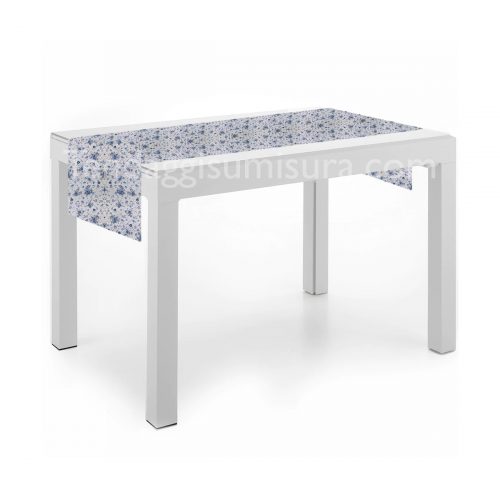 runner shabby fiorellini azzurro blanc mariclo