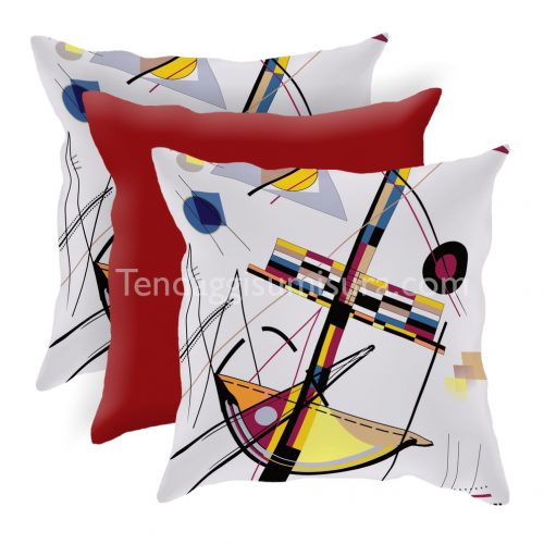 cuscino arredo design kandinsky bordeaux