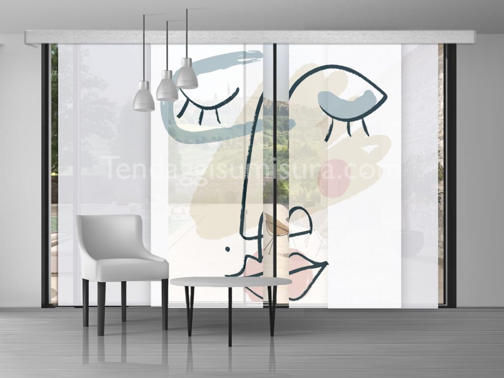 Tenda A Pannelli Per Camera Bambini E Ragazzi - Simbolo Della Pace E Fiori - 46x72 Pollici (117x183 Cm) - Morbido Velluto