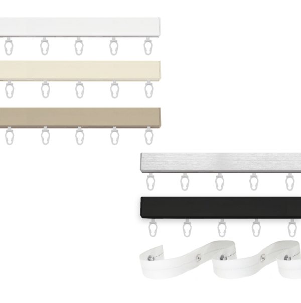 binario tenda a onda clip soffitto su misura