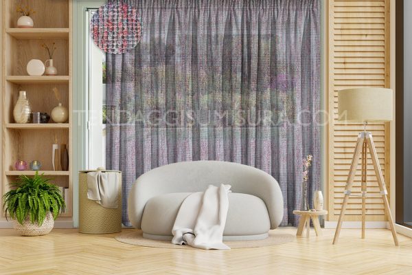 tenda arricciata melange su misura wool