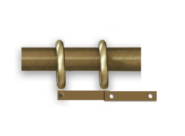 Tubo mm.30 ottone brunito - movimento a corda