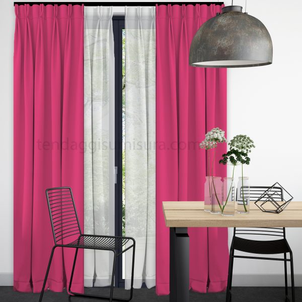 tendoni oscuranti fucsia su misura