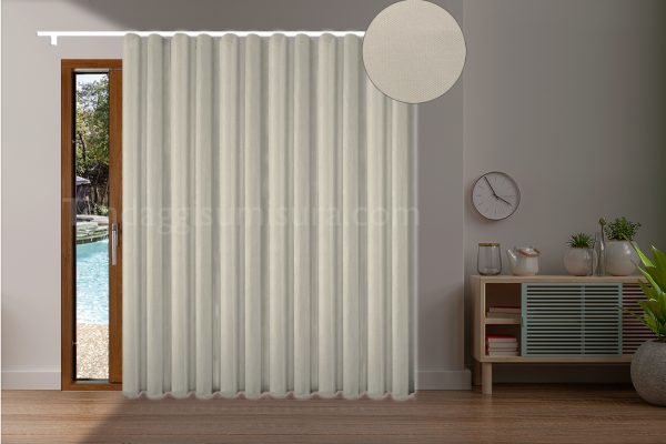 tende a onda oscuranti grigio tortora chiaro su misura